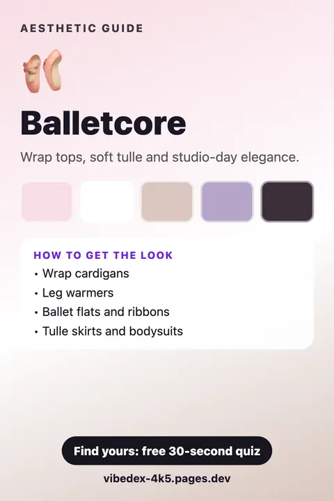 Balletcore aesthetic: colour palette and key pieces