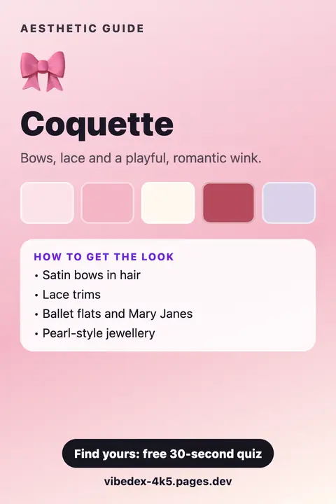 Coquette aesthetic: colour palette and key pieces