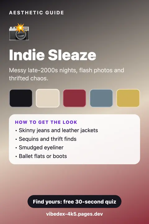 Indie Sleaze aesthetic: colour palette and key pieces