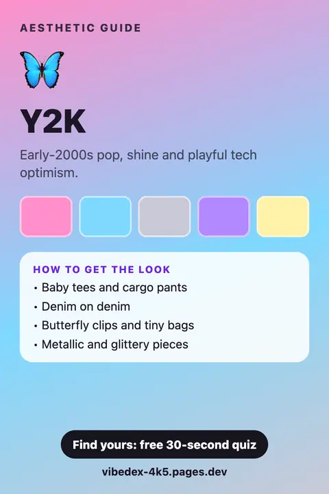 Y2K aesthetic: colour palette and key pieces